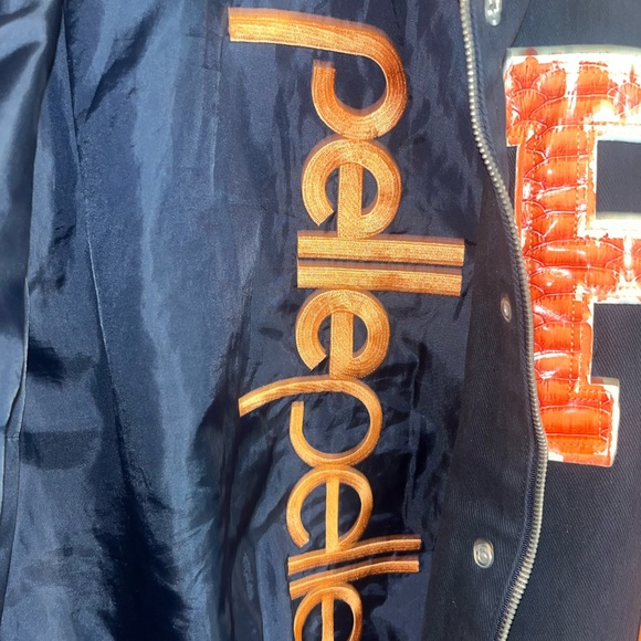 Pelle Pelle Vintage Navy Blue Varsity Jacket - Picture 4 of 6